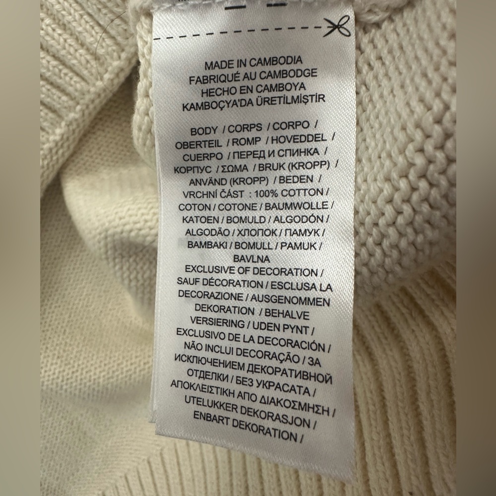 NWOT Ralph Lauren Cream Crewneck Sweater with Dachshund Intarsia - Picture 6 of 7